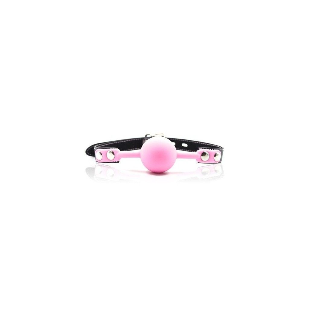 Ball gag ball block rosa morso in silicone pink bondage fetish