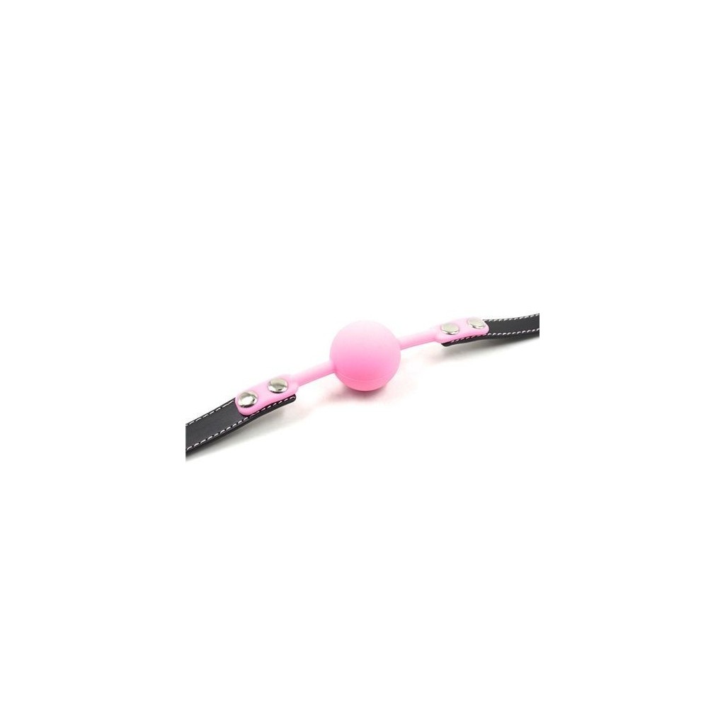 Ball gag ball block rosa morso in silicone pink bondage fetish