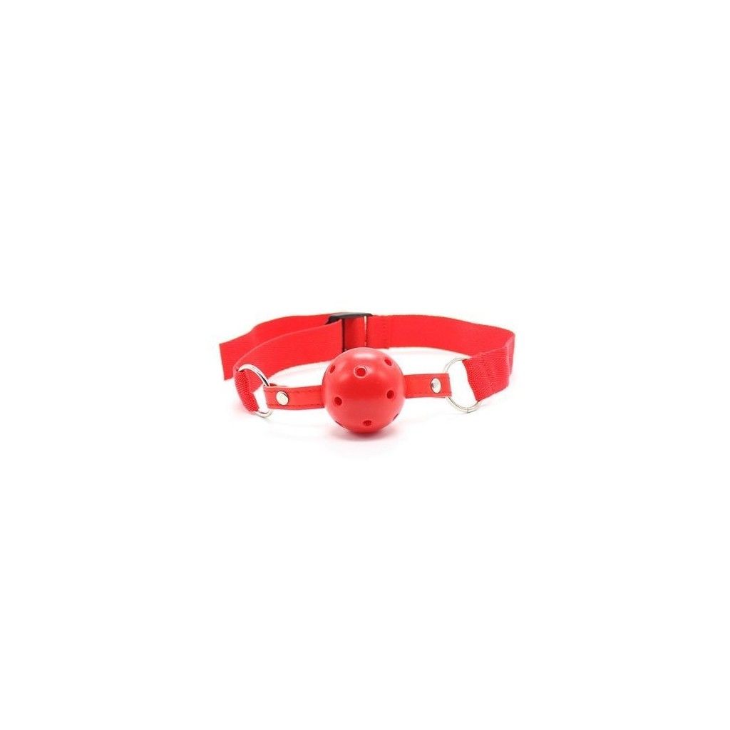 Easy breathable ball gag rosso costrittivo fetish bondage red