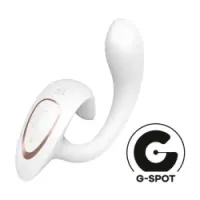 Vibratore rabbit G for goddess Bianco