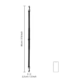 Barra divaricatrice regolabile nera 96 cm Barra divaricatrice regolabile nera 96 cm