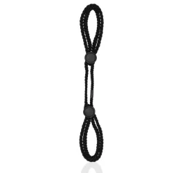 Manette in corda regolabili nere Manette in corda regolabili nere