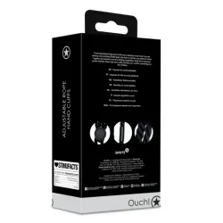 Manette in corda regolabili nere Manette in corda regolabili nere