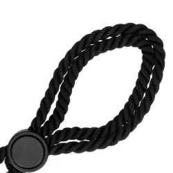 Manette in corda regolabili nere Manette in corda regolabili nere