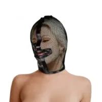 Maschera BDSM a rete trama stretta nera