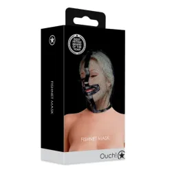 Maschera BDSM a rete trama stretta nera Maschera BDSM a rete trama stretta nera