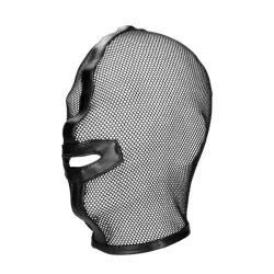 Maschera BDSM a rete trama stretta nera Maschera BDSM a rete trama stretta nera