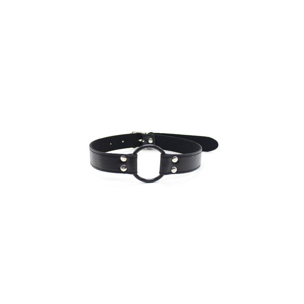 Easy belt ring gag nero bondage anello morso ball fetish costrittivo black