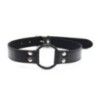O-Ring gag cinghia pelle sintetica nero O-Ring gag cinghia pelle sintetica nero