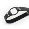 O-Ring gag cinghia pelle sintetica nero O-Ring gag cinghia pelle sintetica nero