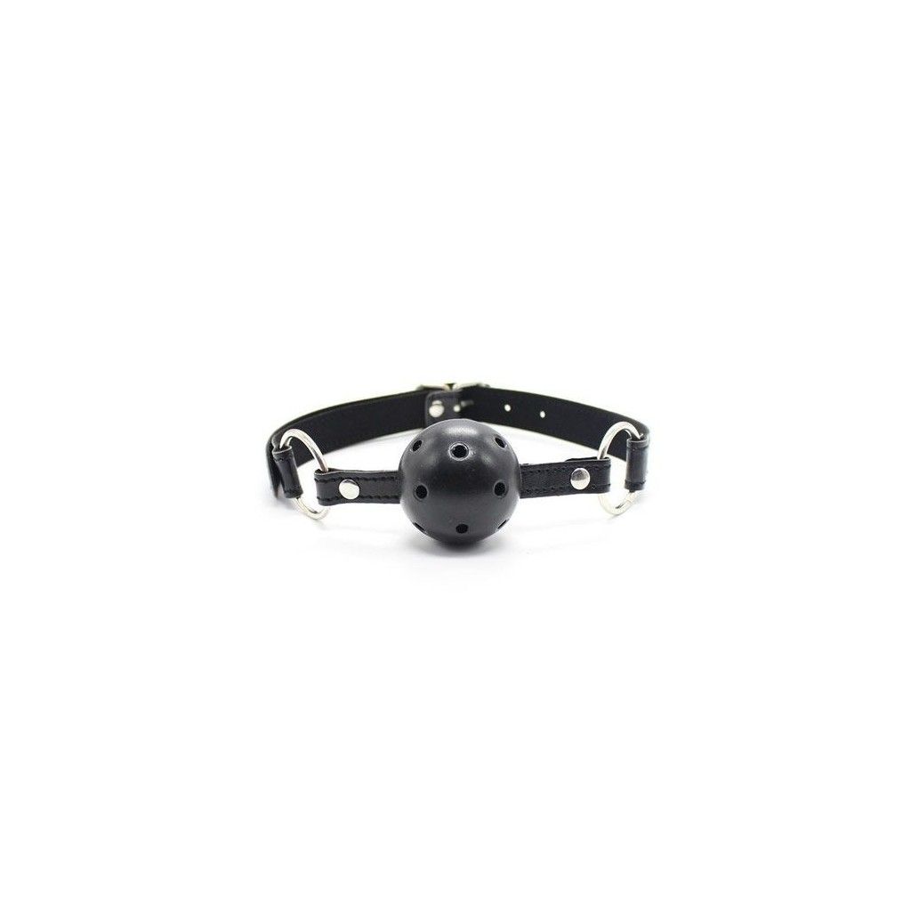 Breathable ball gag nero traspirante morso black bondage fetish costrittivo