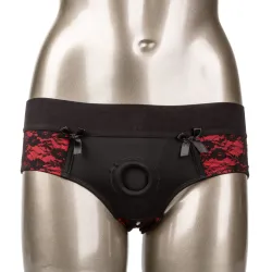 Slip donna pizzo strapon con dildo calexotics Slip donna pizzo strapon con dildo calexotics