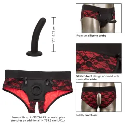 Slip donna pizzo strapon con dildo calexotics Slip donna pizzo strapon con dildo calexotics