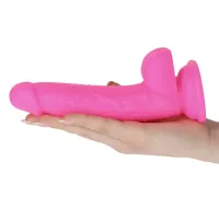 Fallo Realistico silicone Rod fucsia 19 cm