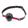 Ball gag traspirante nera e rossa Ball gag traspirante nera e rossa