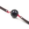 Ball gag traspirante nera e rossa Ball gag traspirante nera e rossa