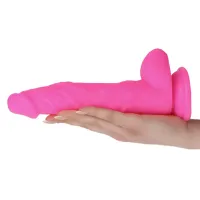 Fallo realistico Stocky fucsia 23,5 cm