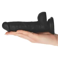 Fallo Realistico RodL silicone nero 18,5 cm