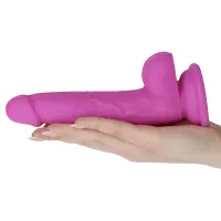 Fallo Realistico silicone Rod viola 19 cm