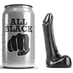 Dildo realistico nero 9 cm All Black Dildo realistico nero 9 cm All Black