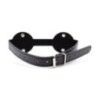 Maschera bdsm copri occhi nera finta pelle Maschera bdsm copri occhi nera finta pelle