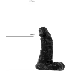 Dildo mini grosso 13 cm All black Dildo mini grosso 13 cm All black