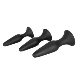 Kit 3 plug Anal Trainer neri Calexotics Kit 3 plug Anal Trainer neri Calexotics