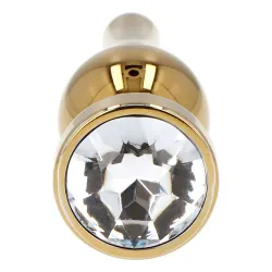 Plug anale Ace Of Spades dorato pietra bianca Plug anale Ace Of Spades dorato pietra bianca