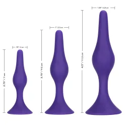 Kit 3 plug anali Booty Call trainer viola Kit 3 plug anali Booty Call trainer viola