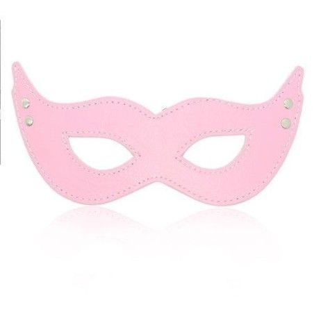 Sexy Maschera Mistery pelle sintetica rosa