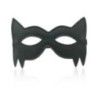 Maschera bdsm Spikes ecopelle nera