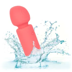 Mini wand massaggiatore in silicone rosa Mini wand massaggiatore in silicone rosa