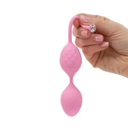 Kit 2 pz di Palline vaginali oscillanti rosa Kit 2 pz di Palline vaginali oscillanti rosa