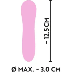 Mini Vibratore classico in silicone rosa Mini Vibratore classico in silicone rosa