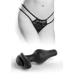 Slip con plug anale e perle stimolanti Slip con plug anale e perle stimolanti