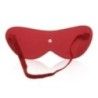 Maschera copriocchi ecopelle rossa Maschera copriocchi ecopelle rossa