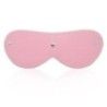 Maschera copriocchi ecopelle rosa