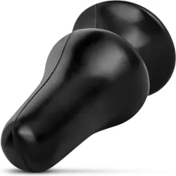 Plug anale con ventosa 12 cm All Black Plug anale con ventosa 12 cm All Black