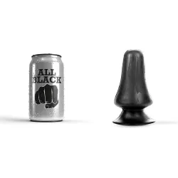Plug anale con ventosa 12 cm All Black Plug anale con ventosa 12 cm All Black