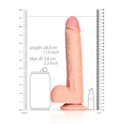 Dildo XL realistico pelle chiara 25,5 cm Dildo XL realistico pelle chiara 25,5 cm