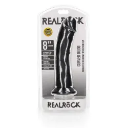 Maxi Dildo curvo ventosa 22,5 cm nero Maxi Dildo curvo ventosa 22,5 cm nero