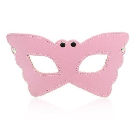 Maschera bdsm farfalla ecopelle rosa