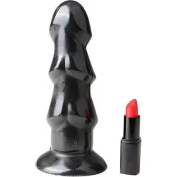 Butt Plug XL a 3 strati stimolanti All Black Butt Plug XL a 3 strati stimolanti All Black