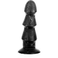 Butt Plug XL a 3 strati stimolanti All Black Butt Plug XL a 3 strati stimolanti All Black