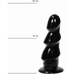 Butt Plug XL a 3 strati stimolanti All Black Butt Plug XL a 3 strati stimolanti All Black