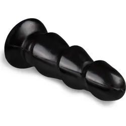 Butt Plug XL a 3 strati stimolanti All Black Butt Plug XL a 3 strati stimolanti All Black