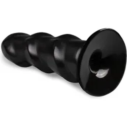 Butt Plug XL a 3 strati stimolanti All Black Butt Plug XL a 3 strati stimolanti All Black