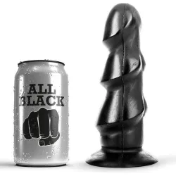 Butt Plug XL a 3 strati stimolanti All Black Butt Plug XL a 3 strati stimolanti All Black