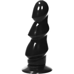 Butt Plug XL a 3 strati stimolanti All Black Butt Plug XL a 3 strati stimolanti All Black
