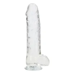 Dildo maxi realistico trasparente 25 cm Dildo maxi realistico trasparente 25 cm